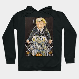 Retro Scooter, Classic Scooter, Scooterist, Scootering, Scooter Rider, Mod Art Hoodie